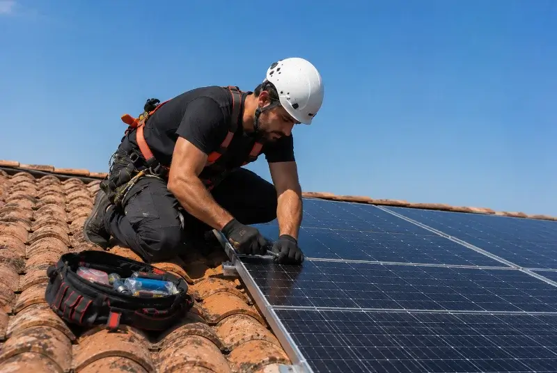 Maintenance et monitoring de panneaux solaires à Terrats