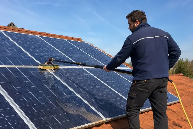Nettoyage et entretien de panneaux solaires à Terrats